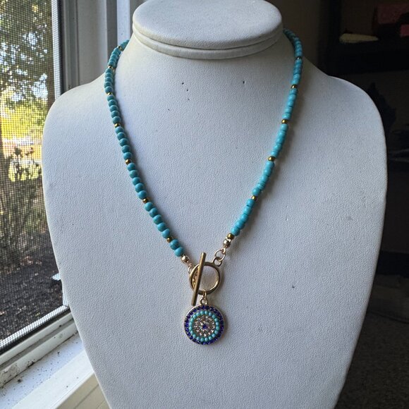 OCTOBER NECKLACE STATEMENT NECKLACE - Picture 2 of 4